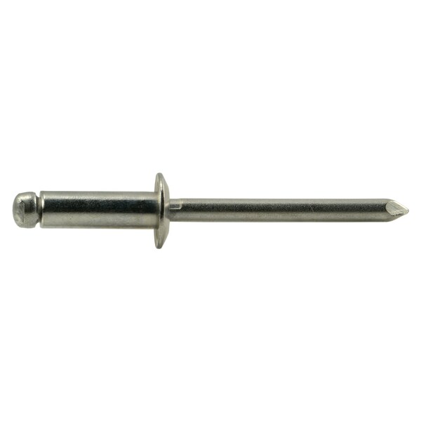 Midwest Fastener Blind Rivet, Dome Head, 3/16 in Dia., 3/8 in L, 18-8 Stainless Steel Body, 15 PK 36855 - main